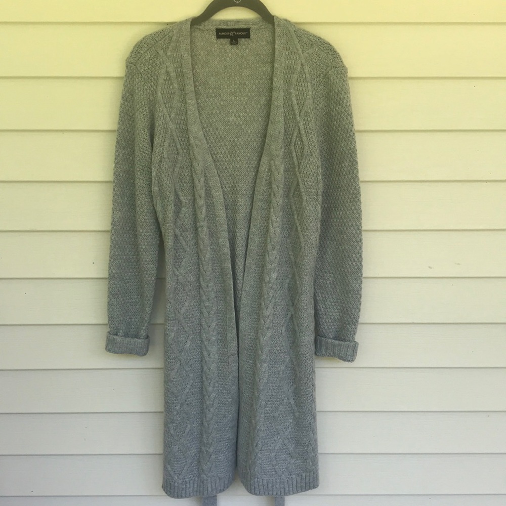 Long Belted Sweater